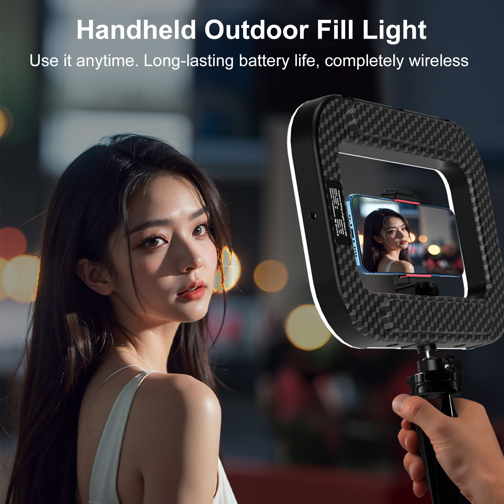 Photography And Videography Lighting - Rechargeable Cell Phone Light Handheld Phone