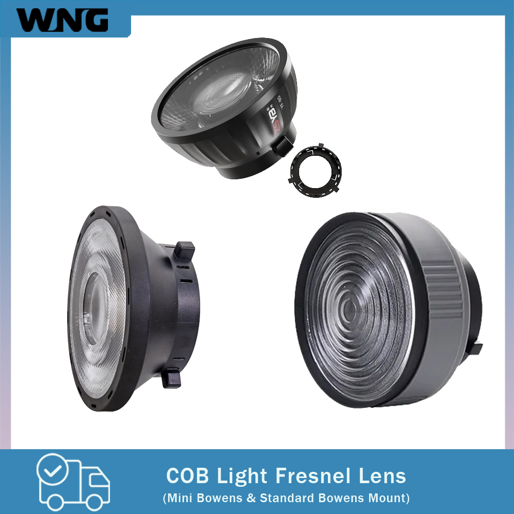 Photography And Videography Lighting - Fresnel Lens 15-55 Degree Adjustable Focus