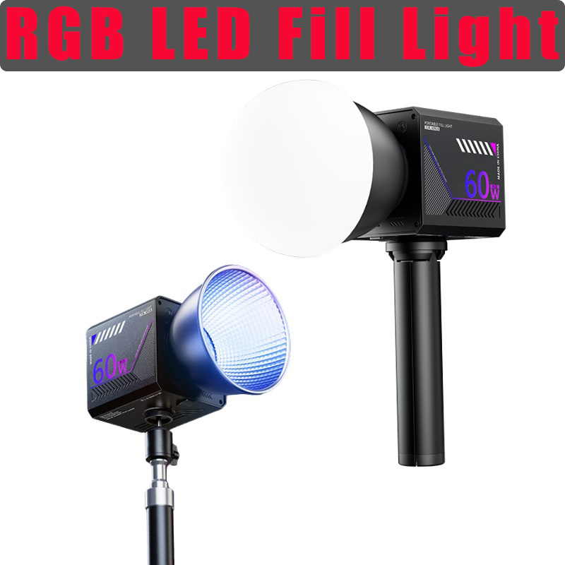 Photography And Videography Lighting - 60W RGB Video Light Portable LED