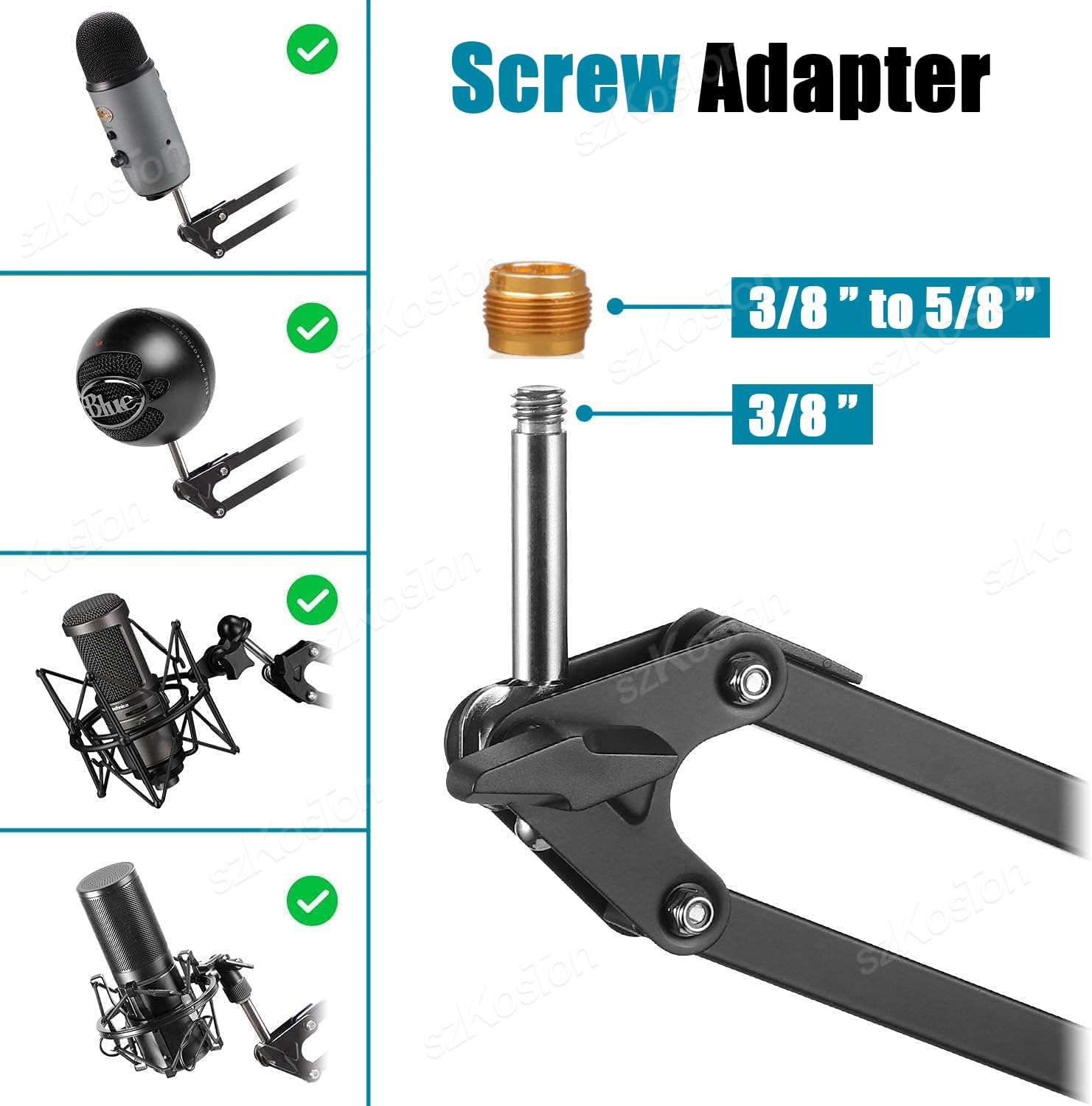 Articulated Arm Microphone Sta - Boom Arm Stand 评论和价格