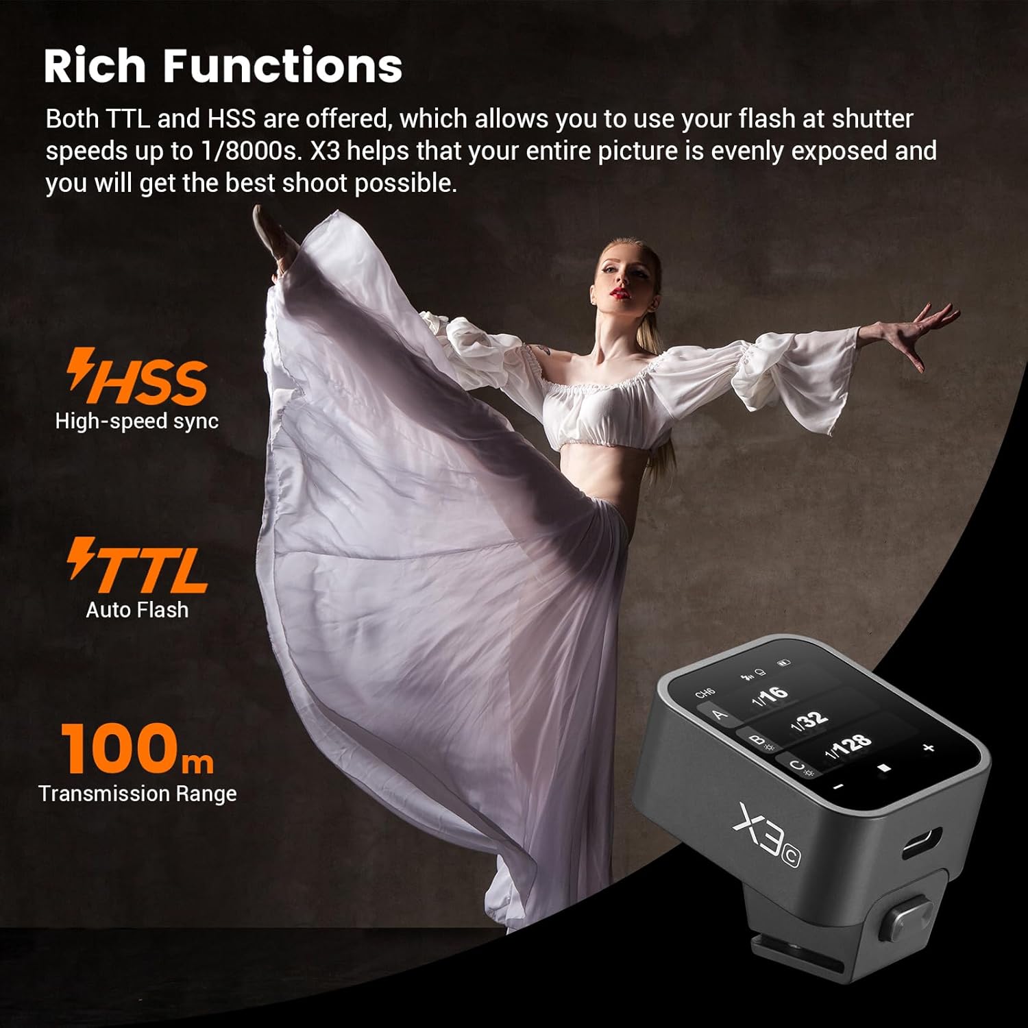 Godox X3C X3N X3S X3F X3O TTL  - Godox Speedlite Flash 评论和价格