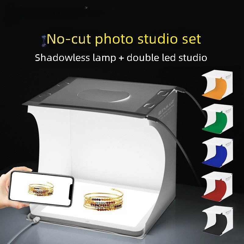 2‑in‑1 20cm Mini Led Photo Lig - Photography Lighting No Shadows 评论和价格