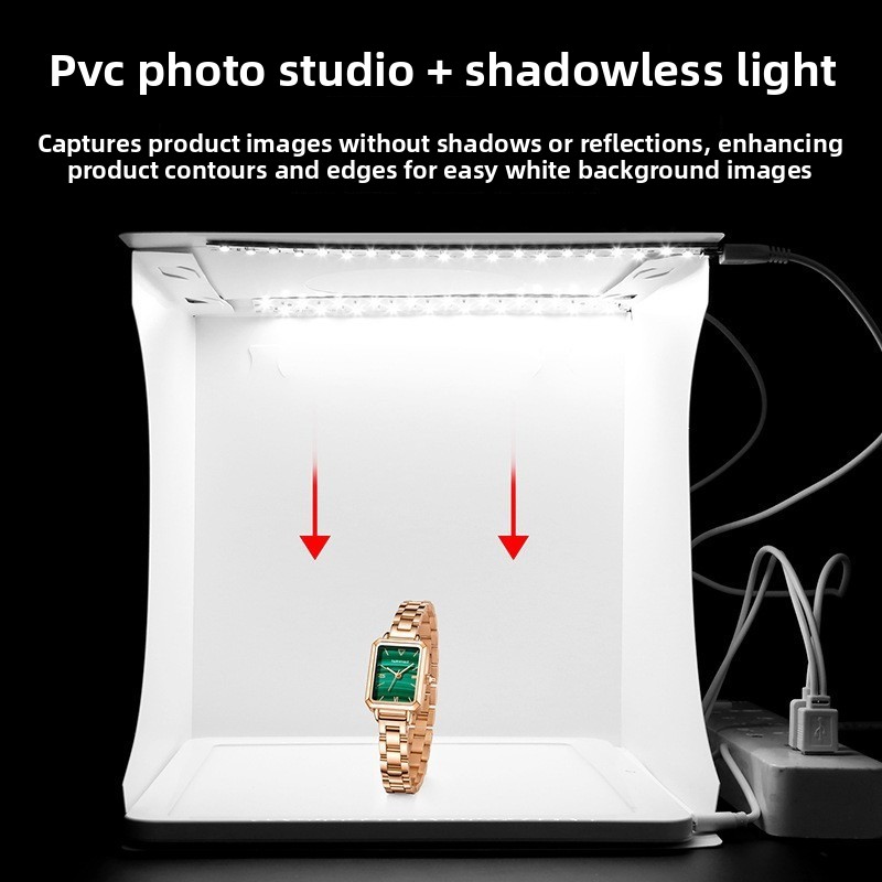 2‑in‑1 20cm Mini Led Photo Lig - Photography Lighting No Shadows 评论和价格