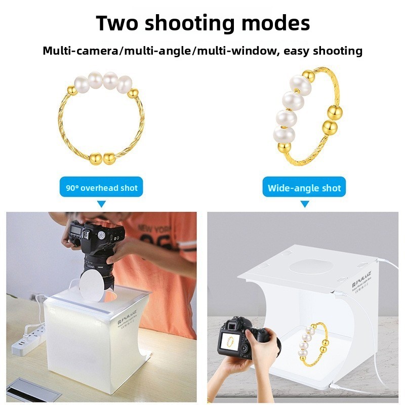 2‑in‑1 20cm Mini Led Photo Lig - Photography Lighting No Shadows 评论和价格