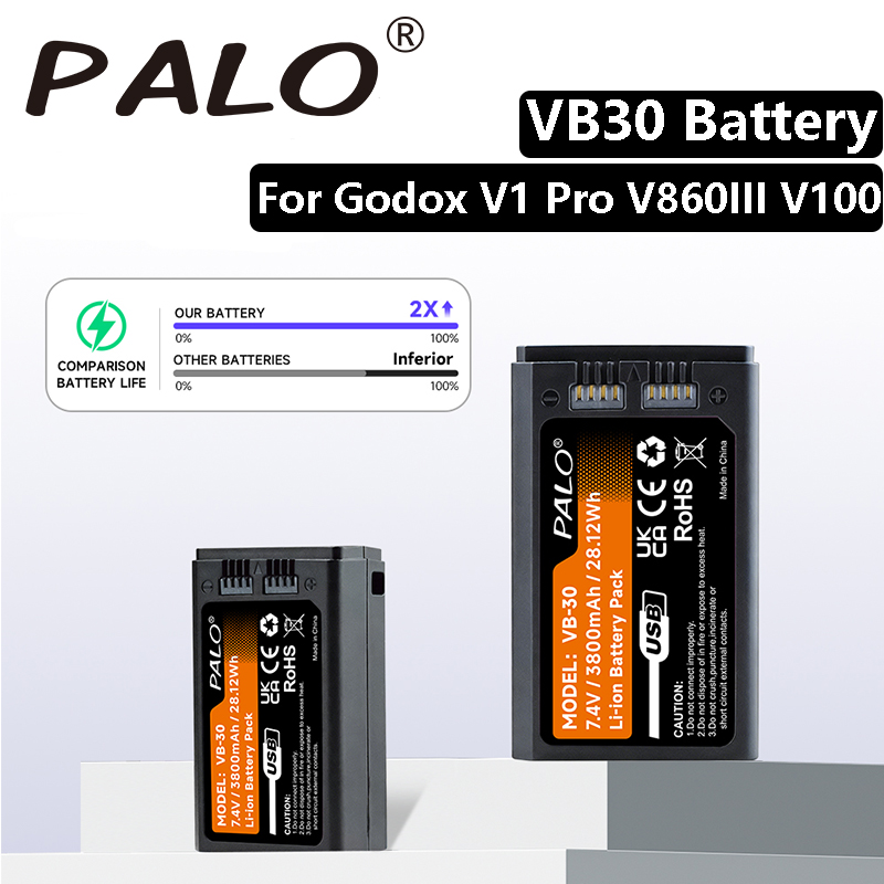 3800mAh VB30 Li-ion Rechargeab - Godox Speedlite Flash 评论和价格