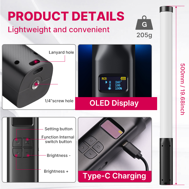 Ulanzi VL119 Handheld RGB Colo - Photography Lighting Godox 评论和价格