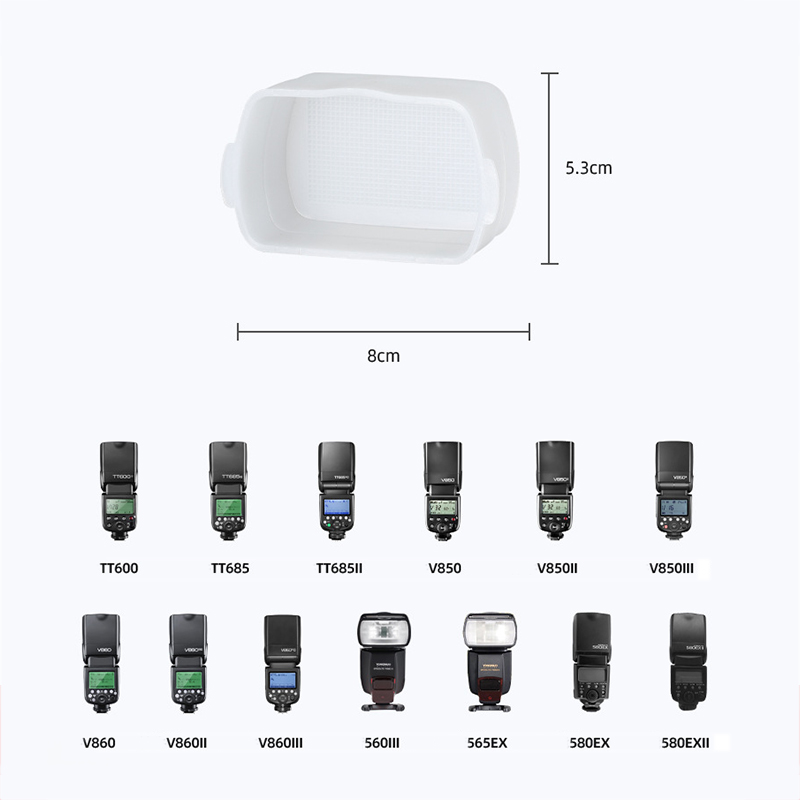 Flash Diffuser Dome Bounce Fit - Godox Speedlite Flash 评论和价格