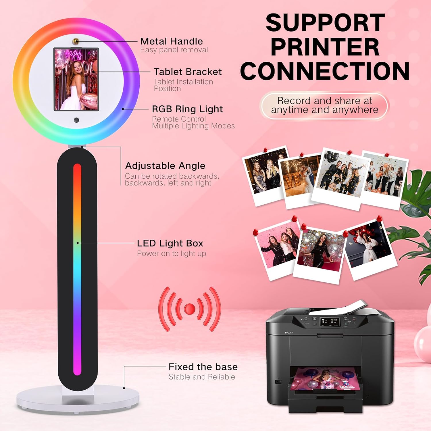 Portable iPad 360 Photo Booth  - Photography Lighting Kit Rental 评论和价格