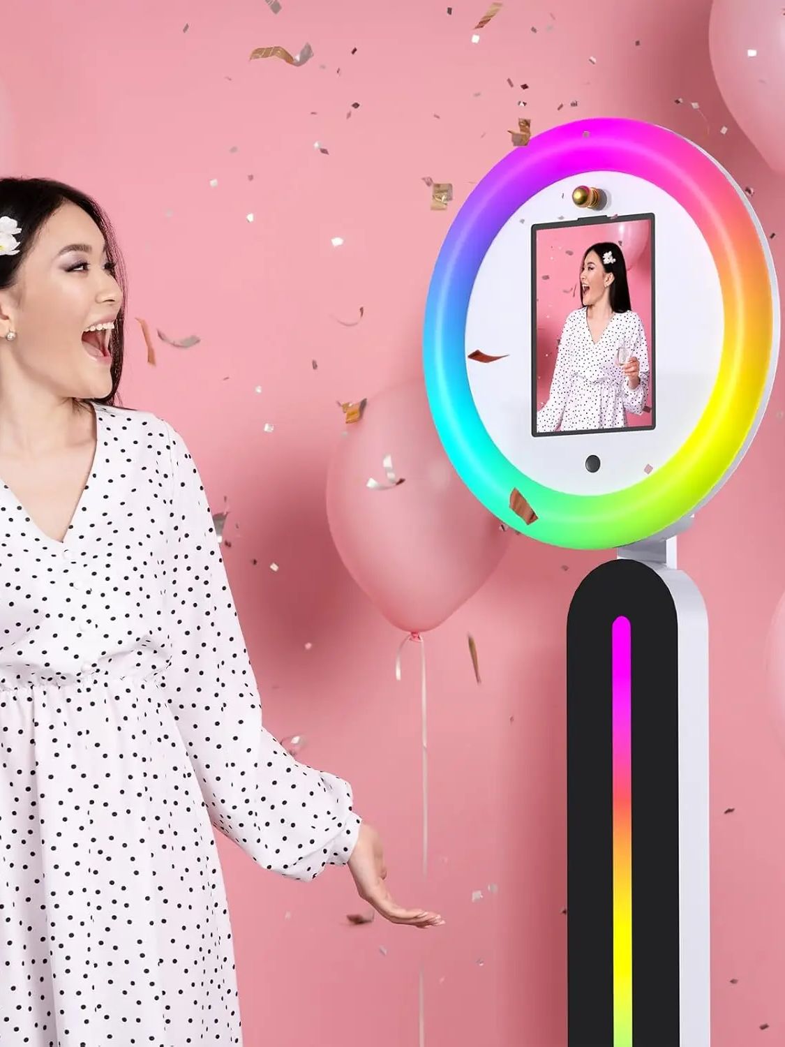 Portable iPad 360 Photo Booth  - Photography Lighting Kit Rental 评论和价格