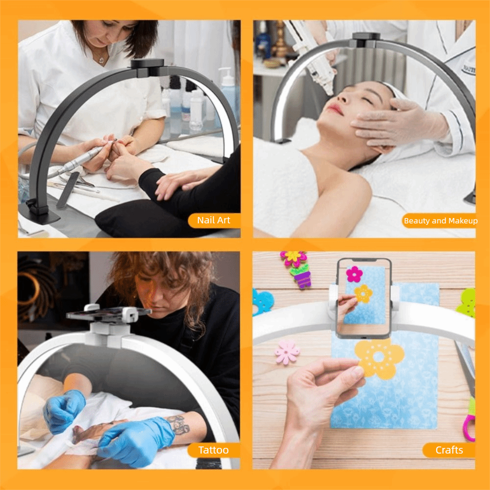 Dimmable Half Moon Nail Lamp 1 - Photography Lighting No Shadows 评论和价格