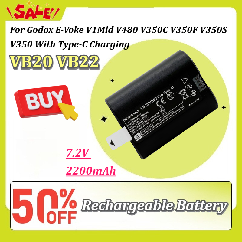New VB20 VB22 7.2V 2200mAh Spe - Godox Speedlite Flash 评论和价格