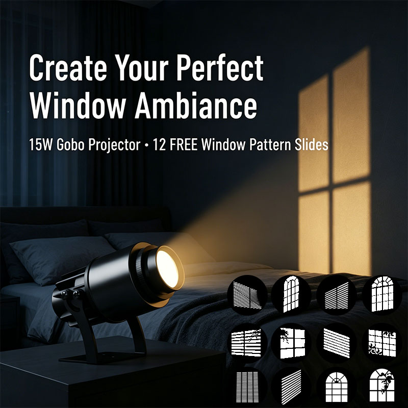 Window Gobo Projector Light 12 - Photography Lighting No Shadows 评论和价格