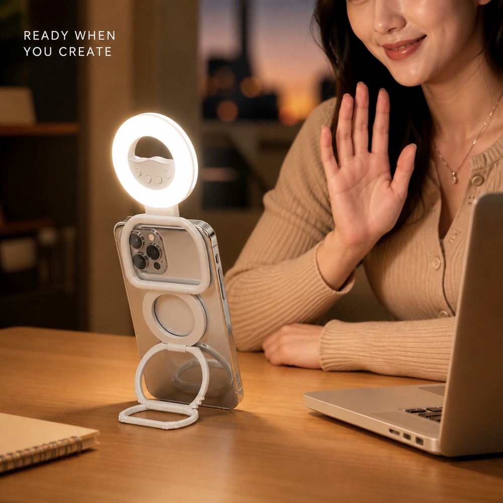 Foldable Magnetic Phone Fill L - Photography Lighting Video 评论和价格
